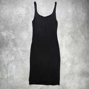 BLQ BASIQ Tank Midi Dress in Black